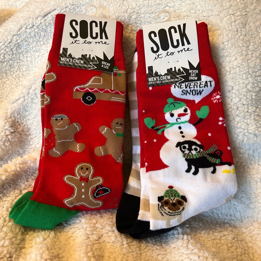 3 Pairs of Men’s Christmas Socks NWT